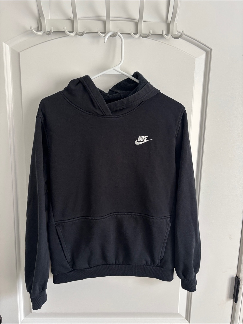 Nike Youth XL Black Futura Club Fleece Pullover Hoodie Sweatshirt Boys